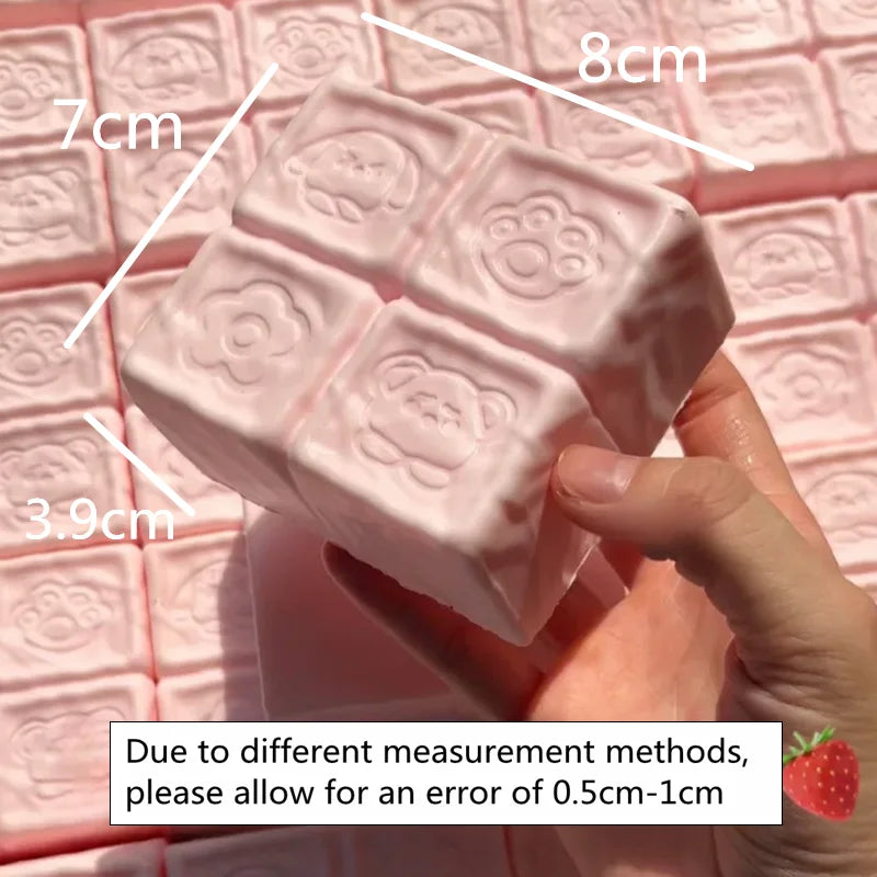 Squishy Strawberry Cube